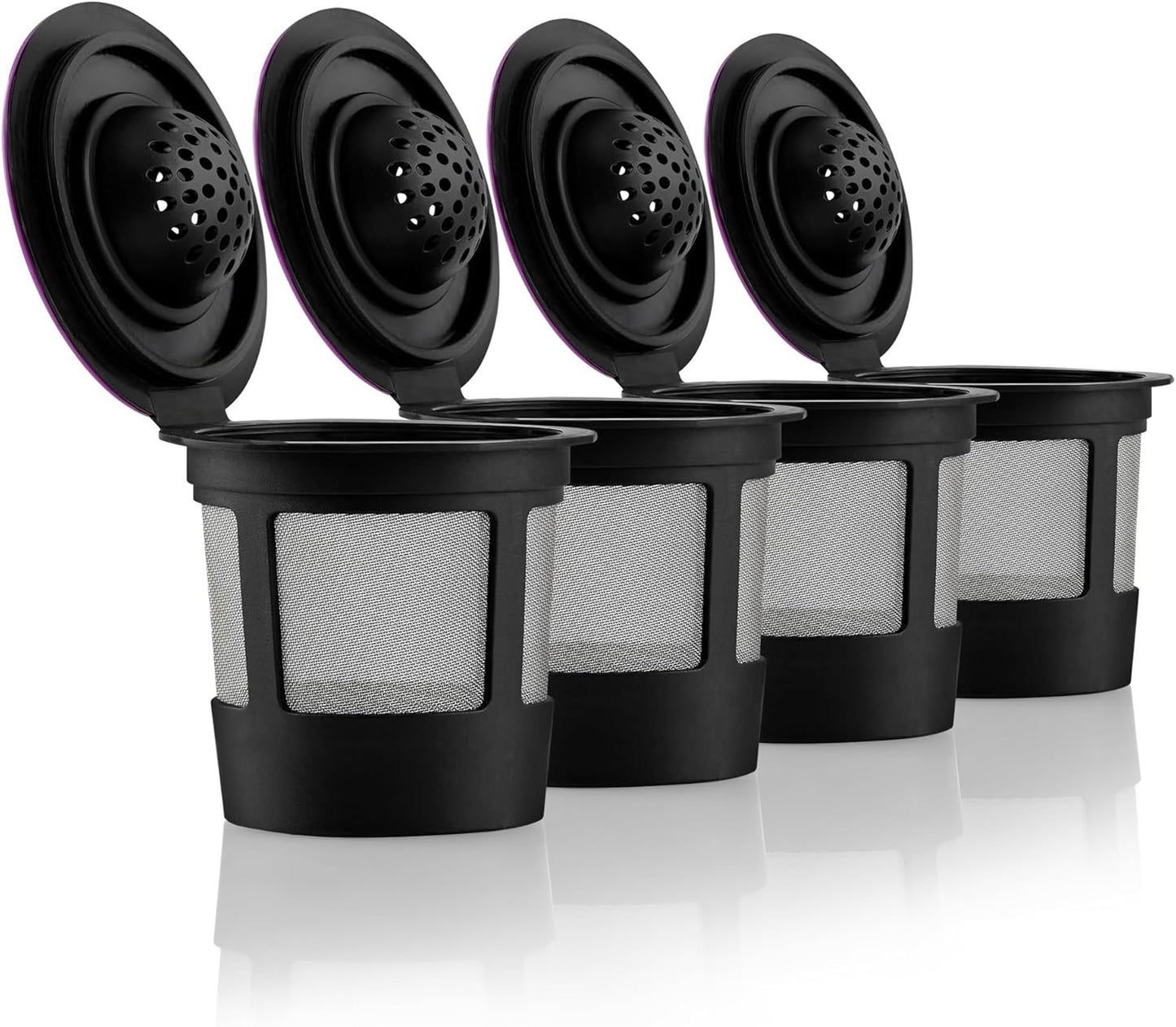 Flavara Reusable K-Cups – 4-Pack Universal Fit Coffee Filters for Keurig 1.0 & 2.0 Brewers