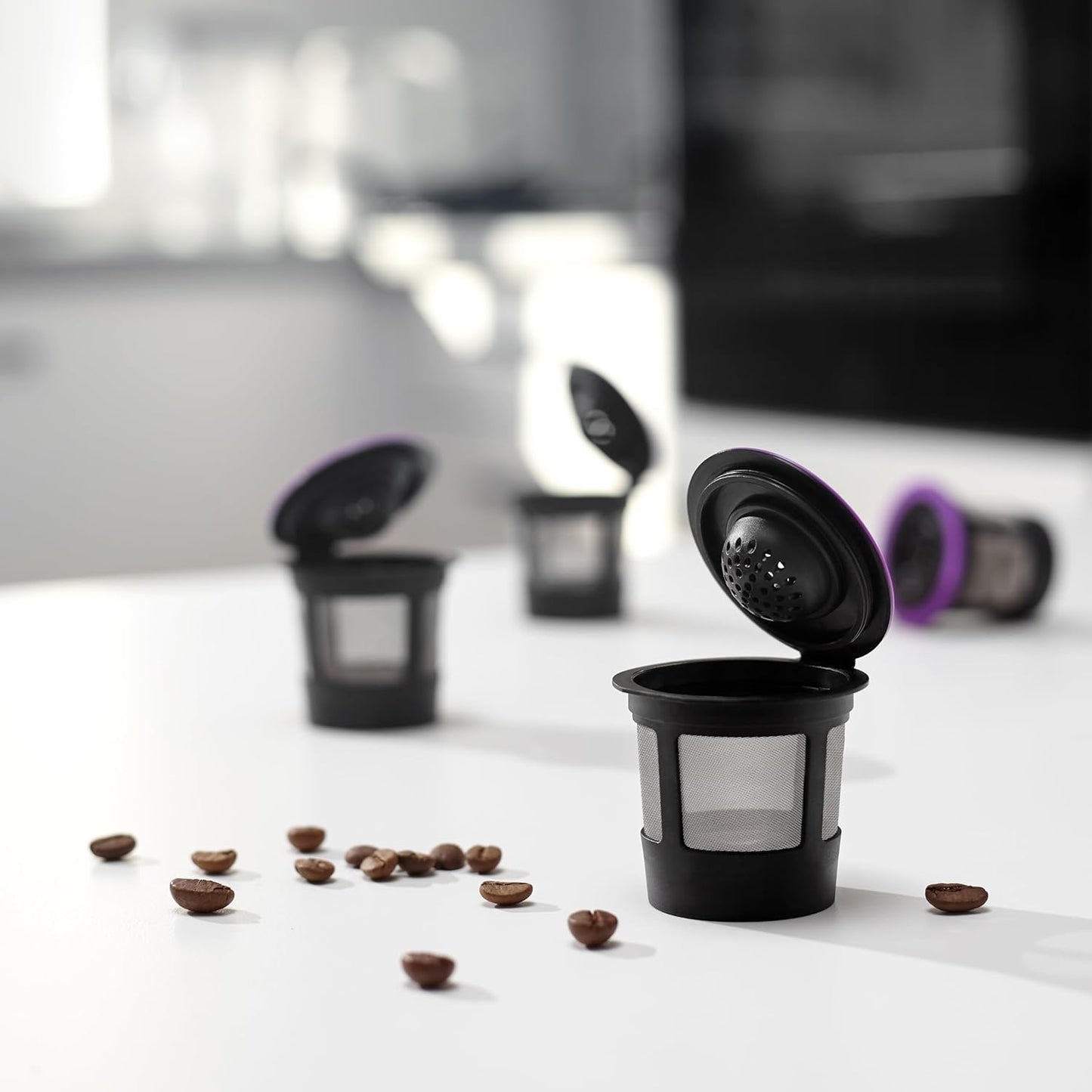 Flavara Reusable K-Cups – 4-Pack Universal Fit Coffee Filters for Keurig 1.0 & 2.0 Brewers